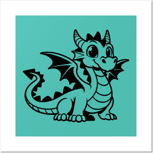 Cartoon Dragon Posters and Art